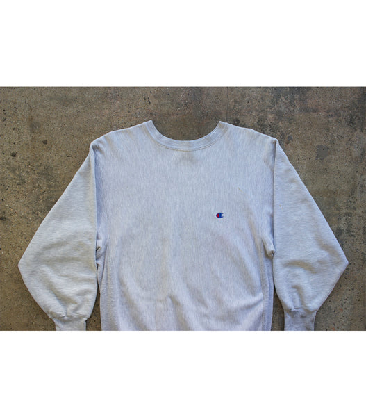 90's Vintage Champion - Heather Grey Crewneck – Saints 90's Vintage Champion - Heather Grey Crewneck – Saints