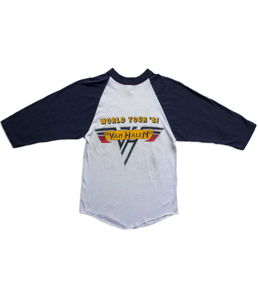 1981 Vintage Van Halen Baseball T-Shirt – Saints