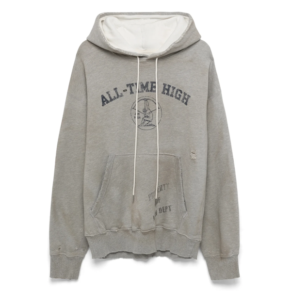 Aim High Fleece Pullover Hoodie - Heather Grey