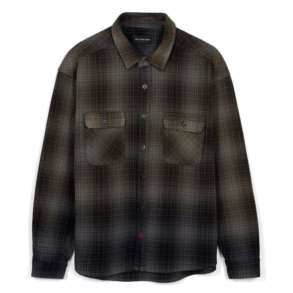 Baynham Flannel Shirt - Coal/Ash