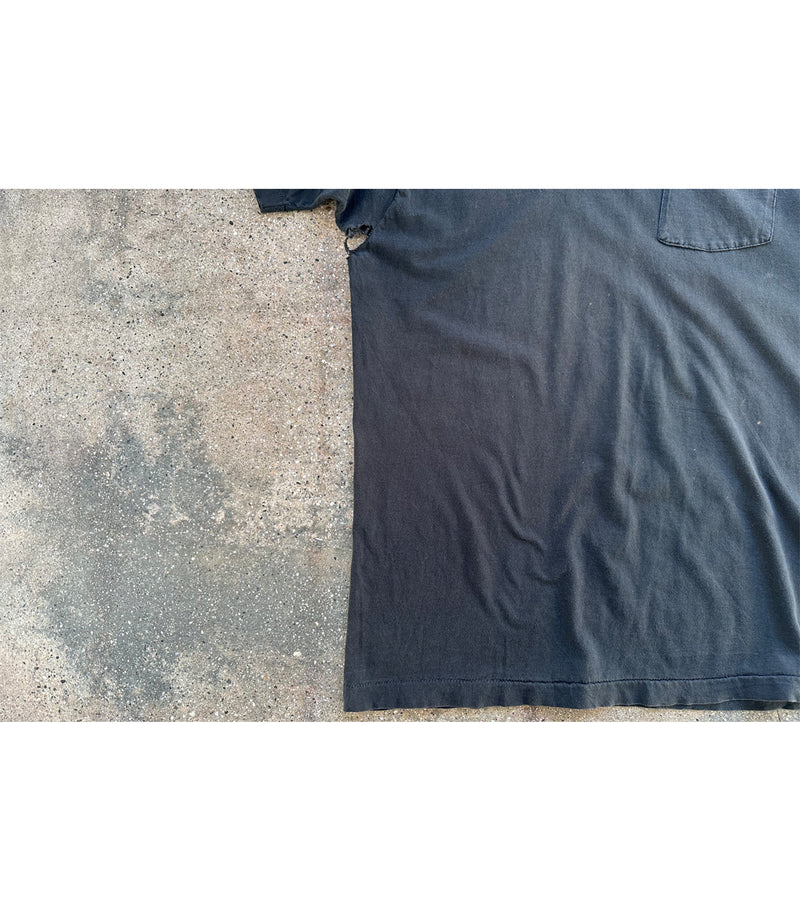 90's Vintage Blank Black Pocket T-Shirt