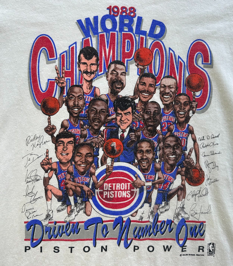 1988 Vintage Detroit Pistons - World Champions T-Shirt