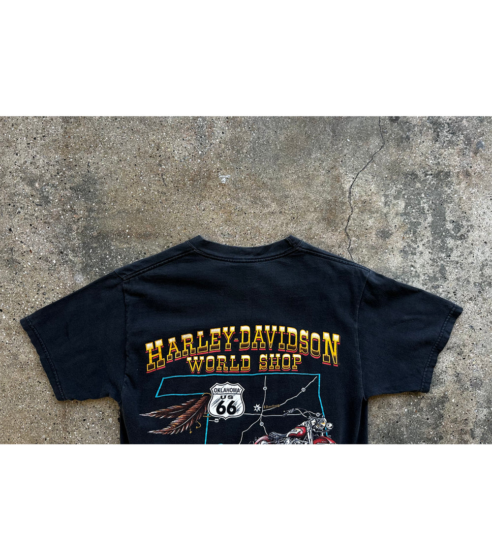 00's Vintage Harley Davidson - World Shop T-Shirt – Saints
