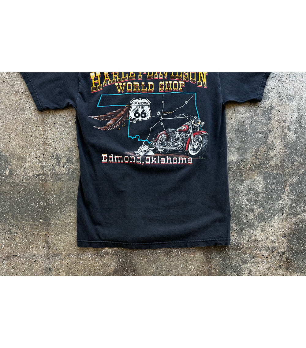00's Vintage Harley Davidson - World Shop T-Shirt – Saints