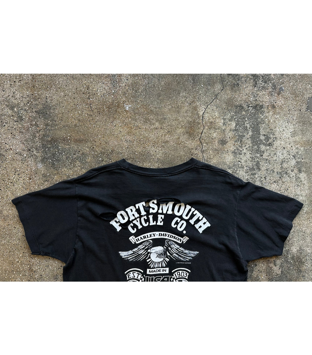 Harley-Davidson Tシャツ 1986年製　希少 1986 Vintage Harley Davidson - Portsmouth, VA T-Shirt – Saints