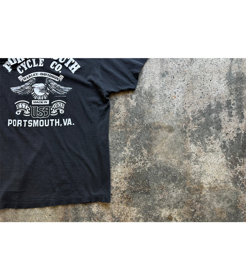 1986 Vintage Harley Davidson - Portsmouth, VA T-Shirt