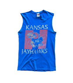 90's Vintage Kansas Jayhawks Sleeveless T-Shirt