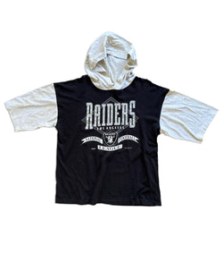 1993 Vintage Los Angeles Raiders Short Sleeve Hoodie
