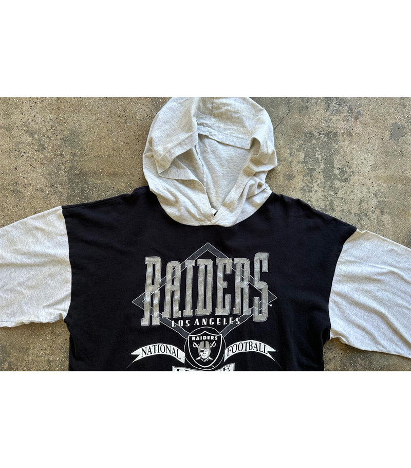 1993 Vintage Los Angeles Raiders Short Sleeve Hoodie