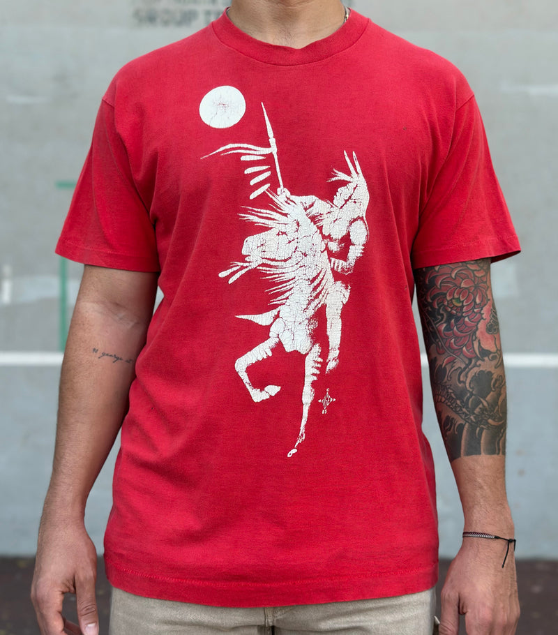1985 Vintage Native American - Horse & Moon T-Shirt