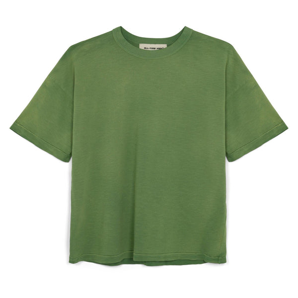 Organic Slub Knit Tee - Vintage Moss Green