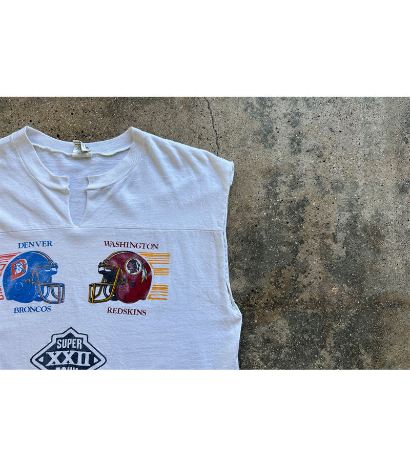 1988 Vintage Super Bowl XXII Sleeveless T-Shirt