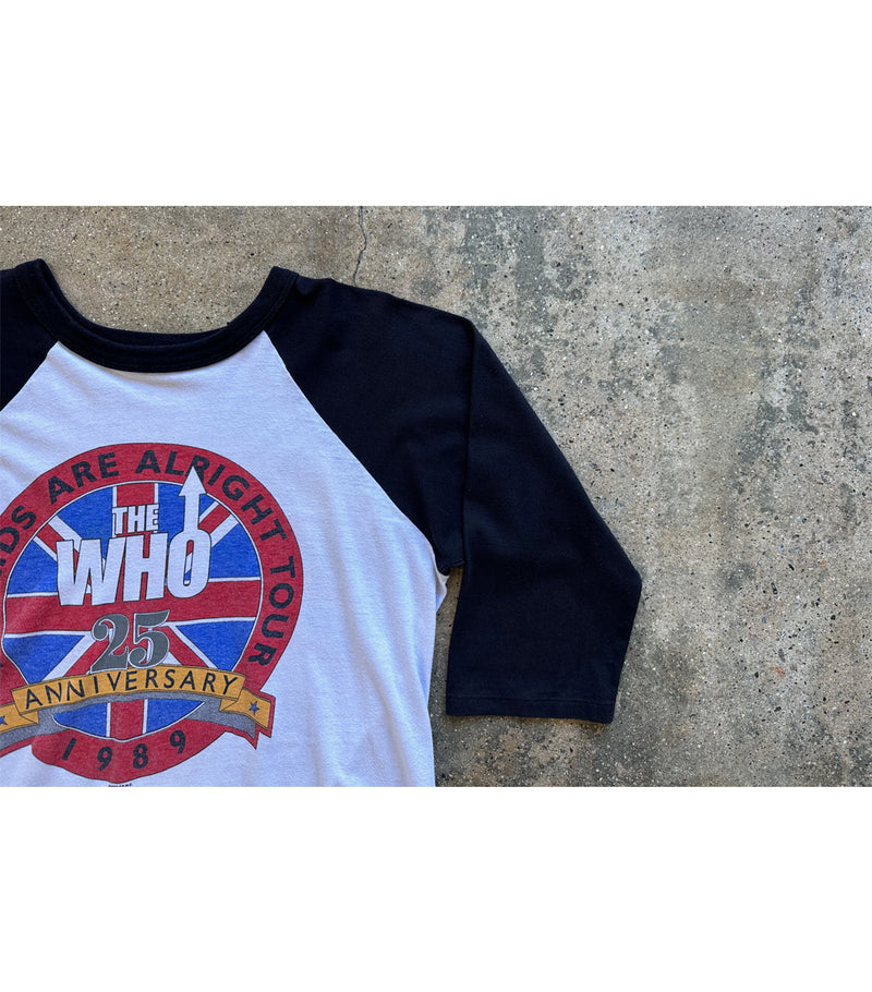 1989 Vintage The Who Baseball T-Shirt
