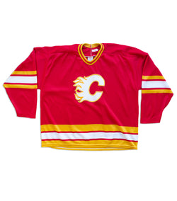 Vintage Calgary Flames NHL Reebok Jersey 