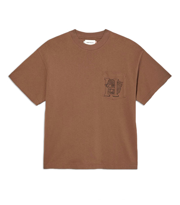 Mascot Pocket T-Shirt - Brown