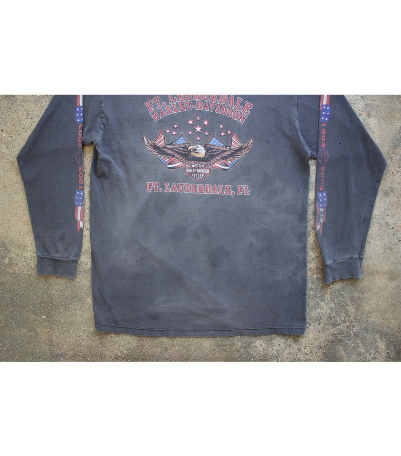 90's Vintage Harley Davidson - Ft. Lauderdale L/S T-Shirt