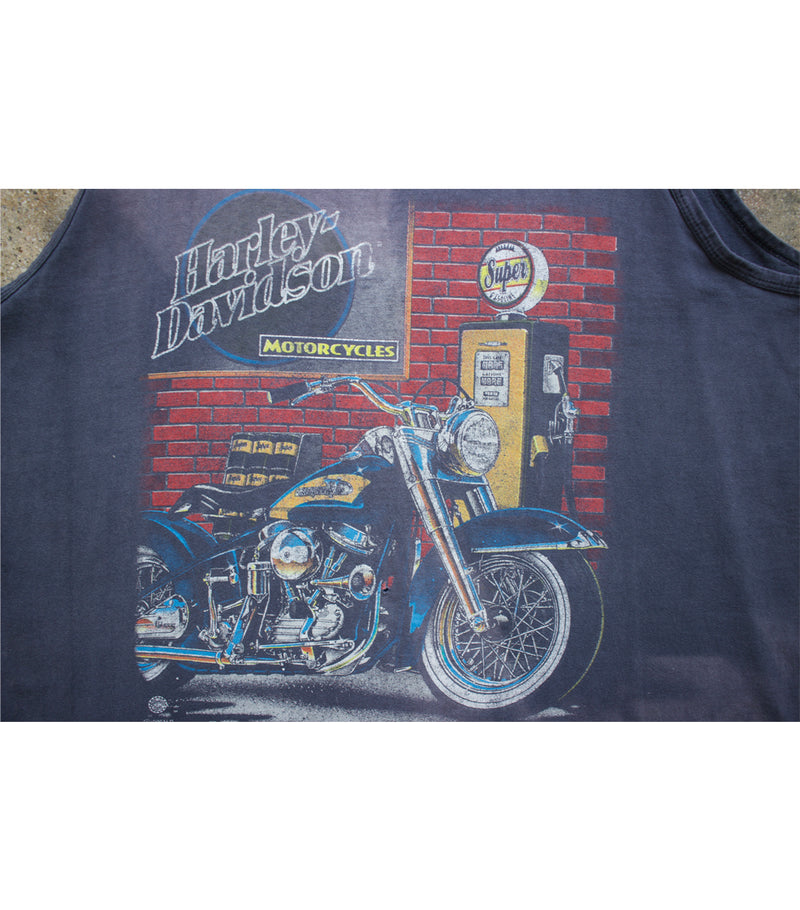 1990 Vintage Harley Davidson - Gas Station Tank Top