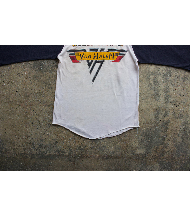 1981 Vintage Van Halen Baseball T-Shirt